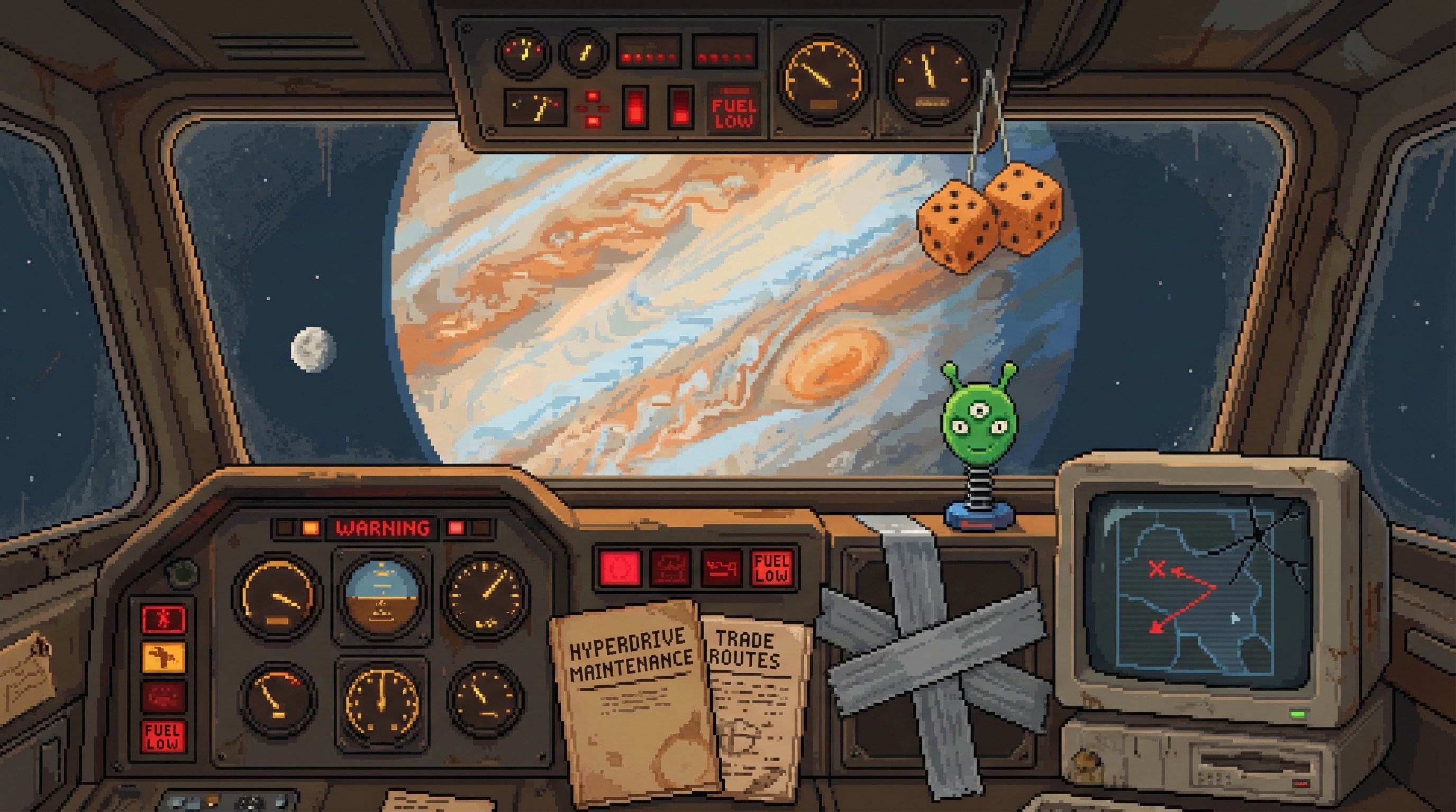 Space Trucker's Dashboard